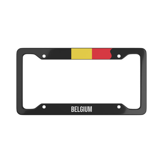 Belgium Flag Car Plate Frame