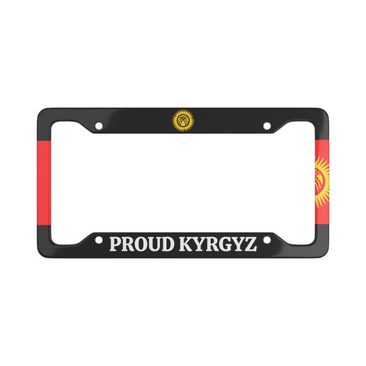 Proud Kyrgyz License Plate Frame