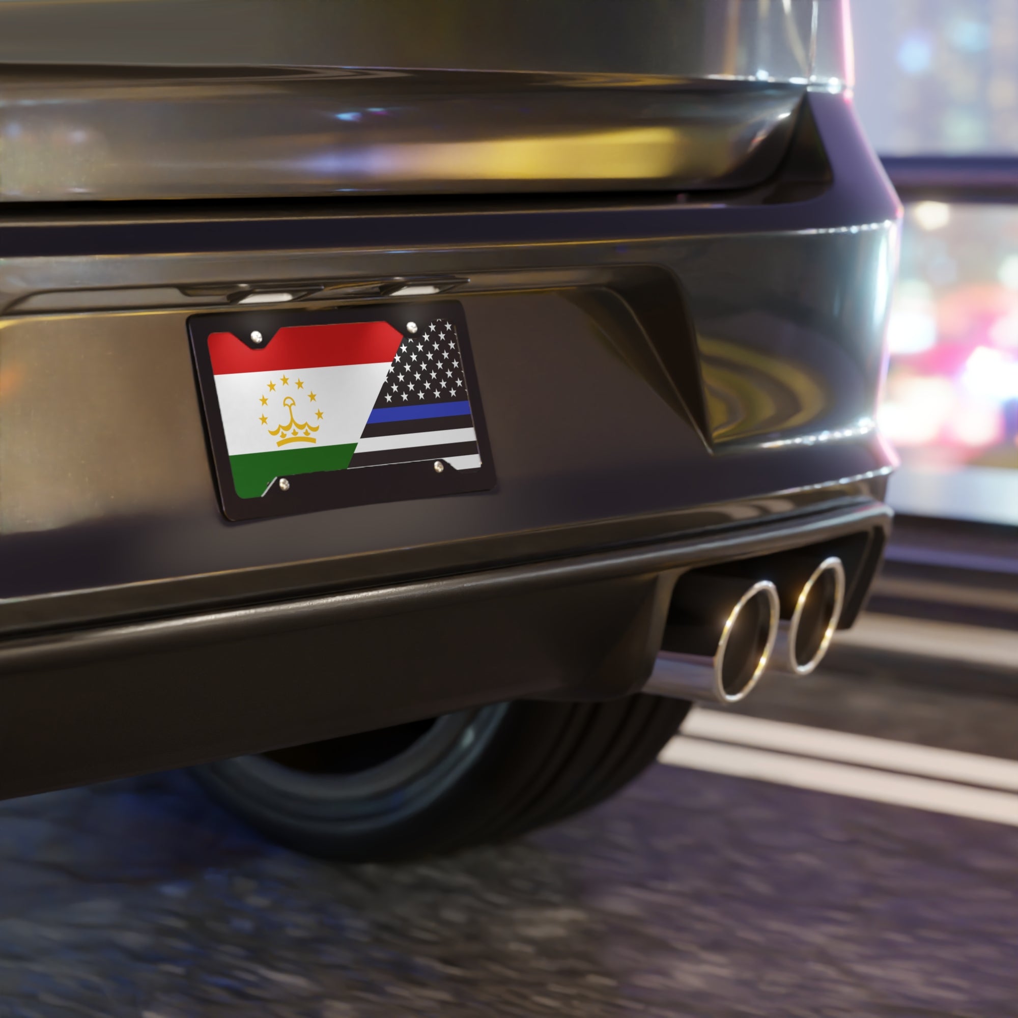TJK/Law Enforcement Flag Vanity Plate