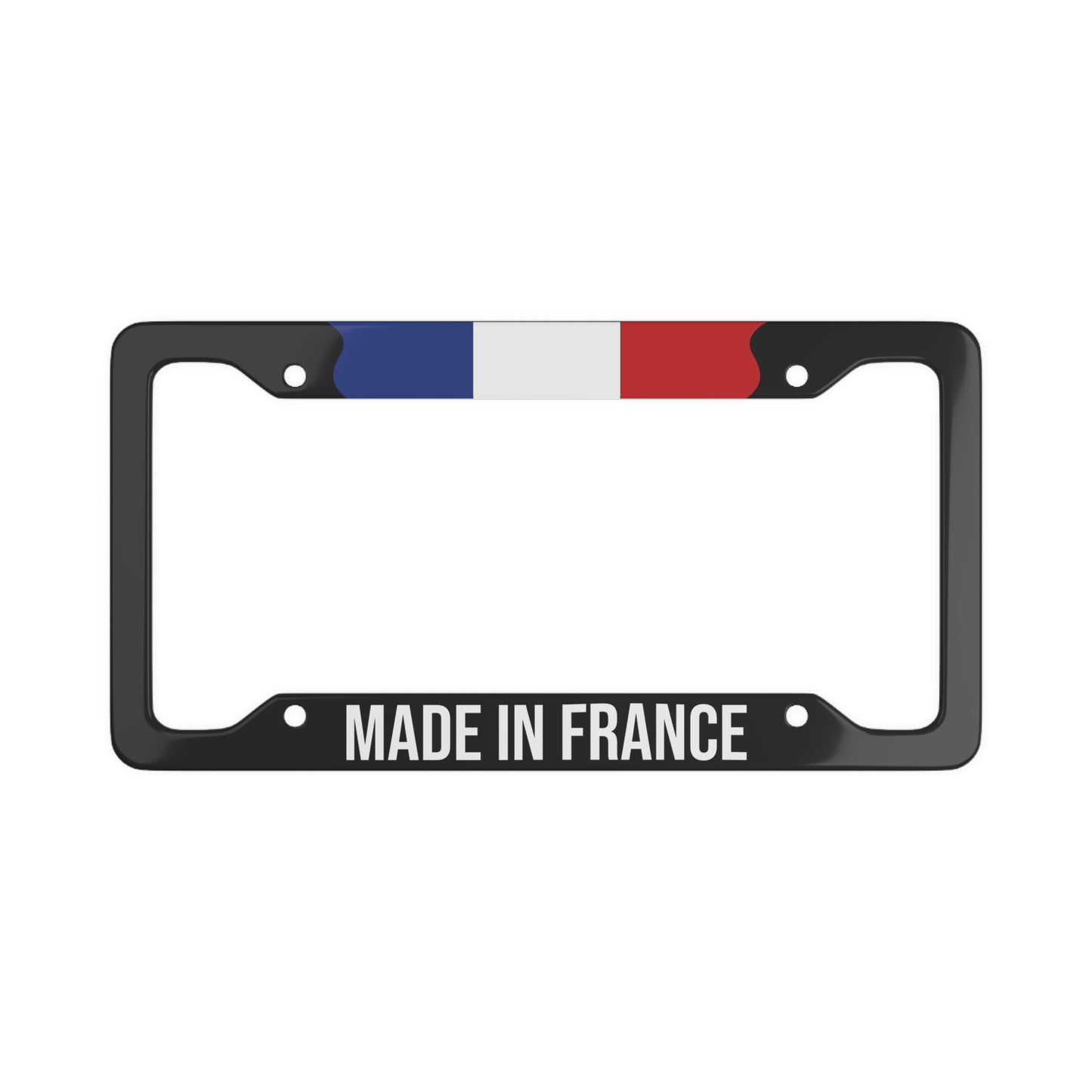 Made in France Flag Car Plate Frame