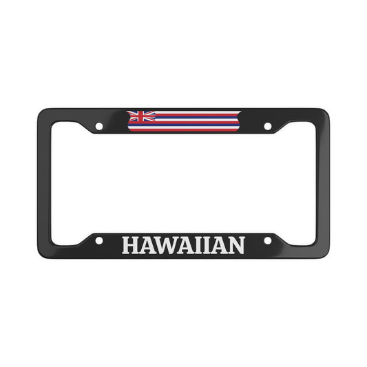 Hawaiian, Hawaii State, USA License Plate Frame