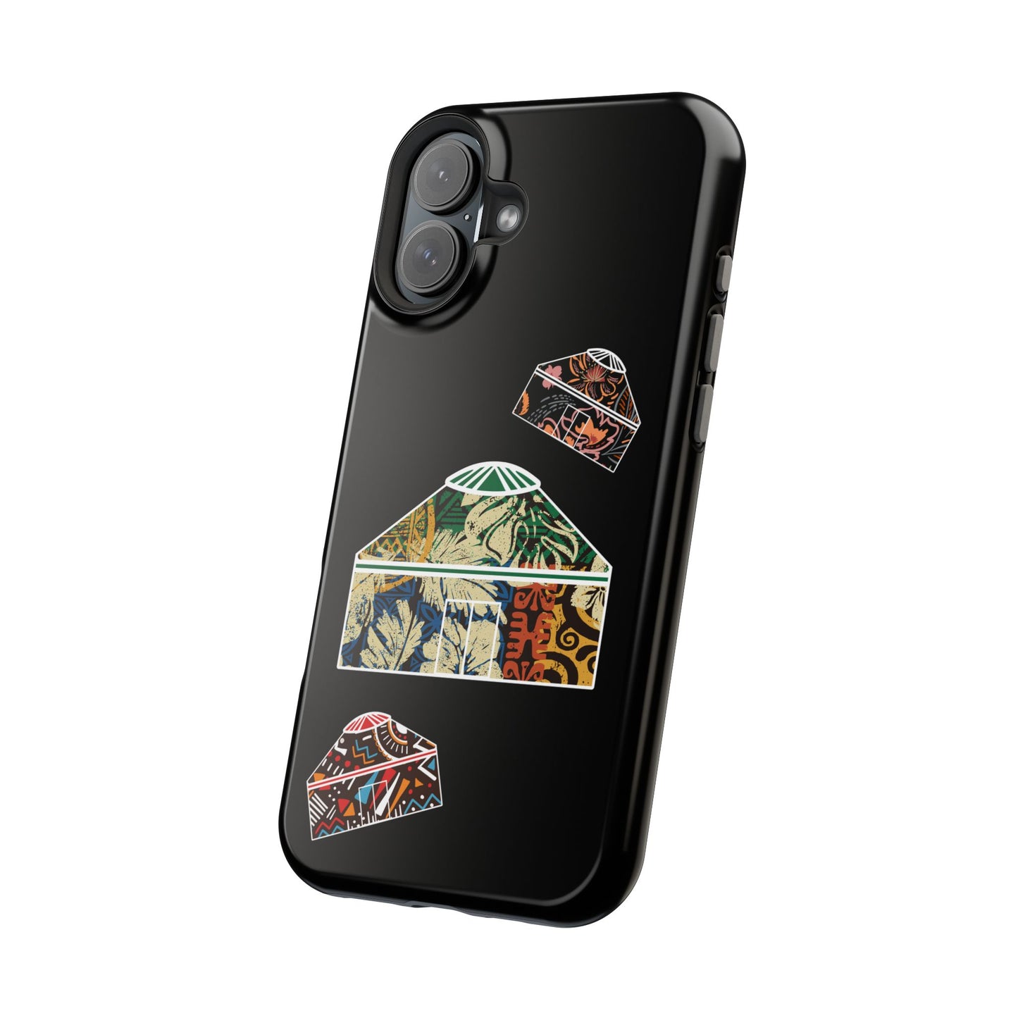 Colorful Yurts Phone Case