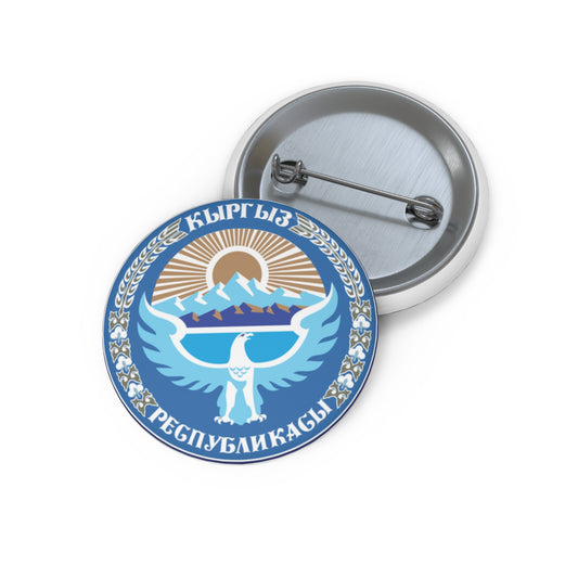 Kyrgyzstan National Emblem Pin Buttons