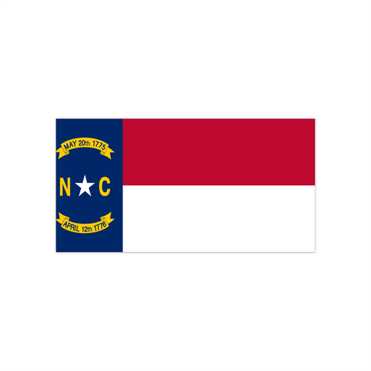 North Carolina Flag Bumper Stickers