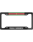 Proudly Surinamese Premium License Plate Frame