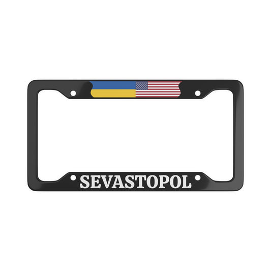 SEVASTOPOL with flag License Plate Frame