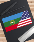 Karachay Cherkessia American Flag Bumper Sticker