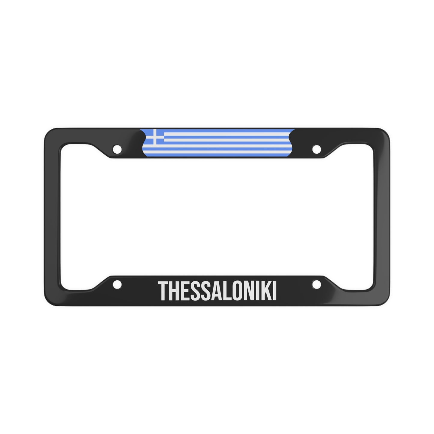 Thessaloniki Greece Flag Car Frame