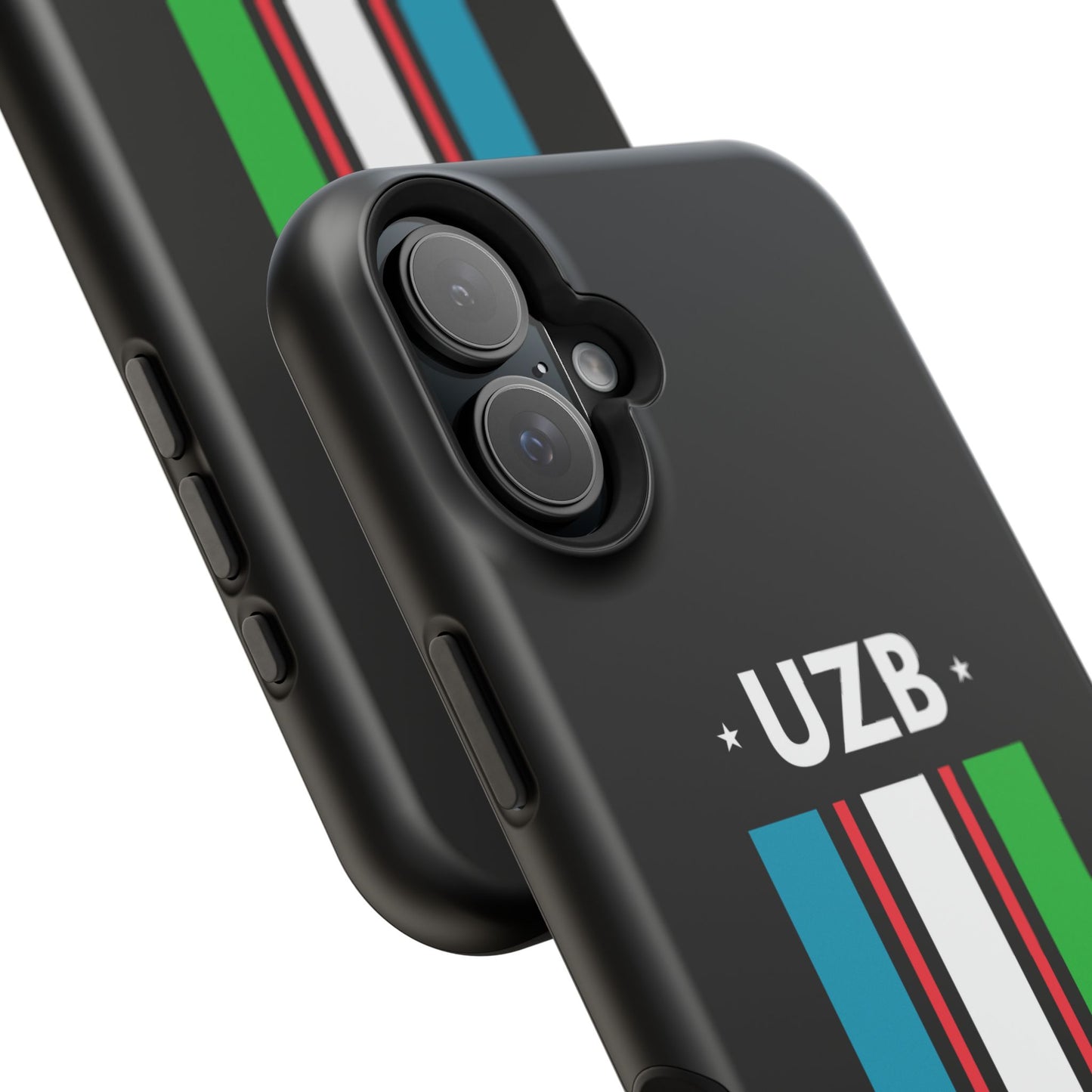 UZB Flag Stripes Phone Case