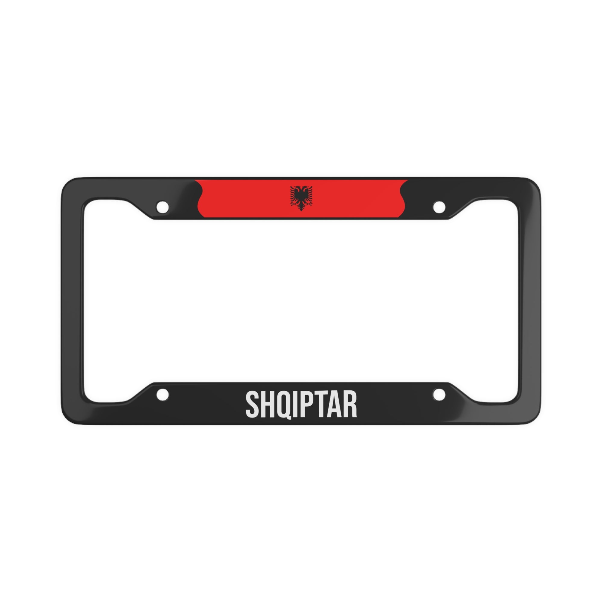 Shqiptar, Albania Flag Car Frame