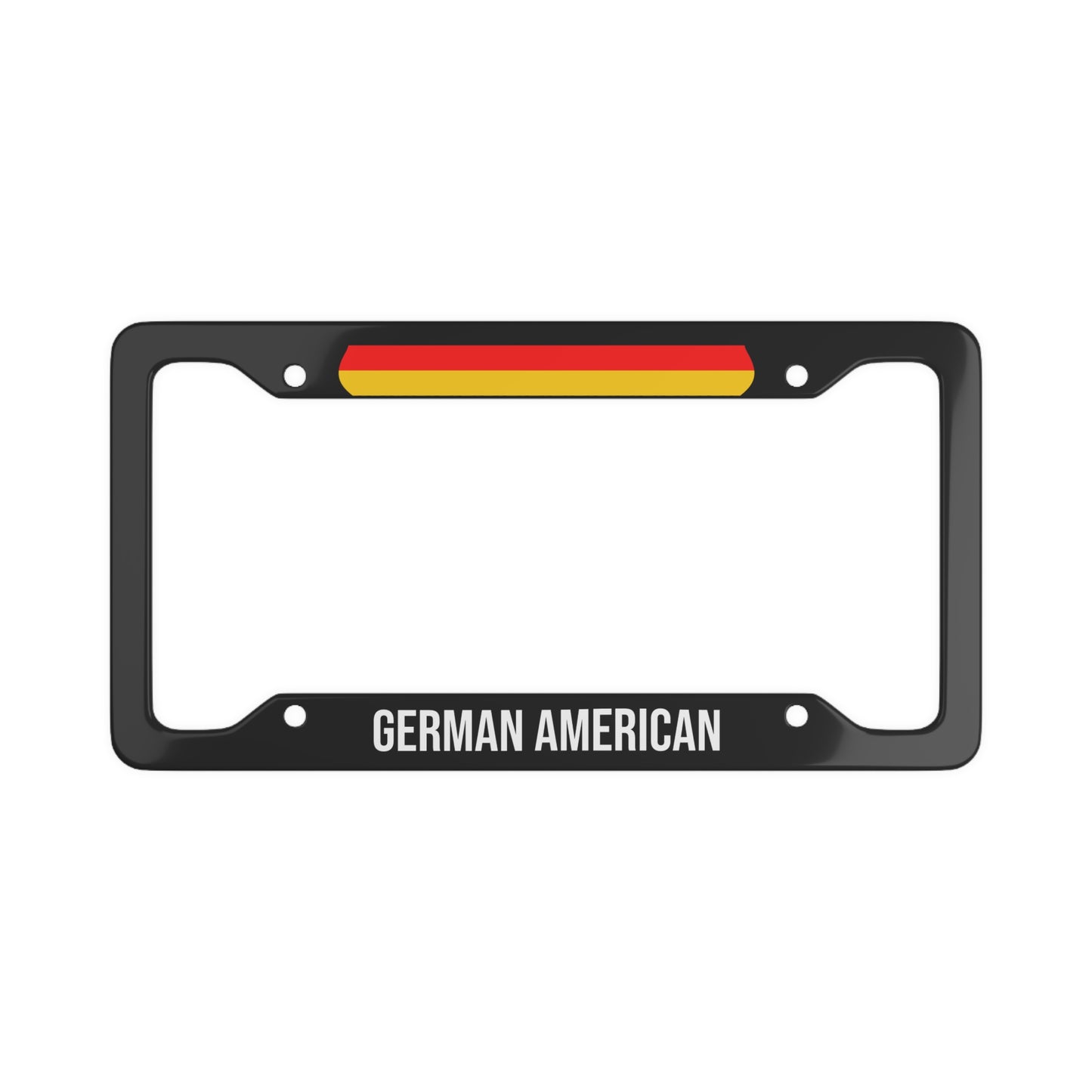 German American Flag Car Plate Frame