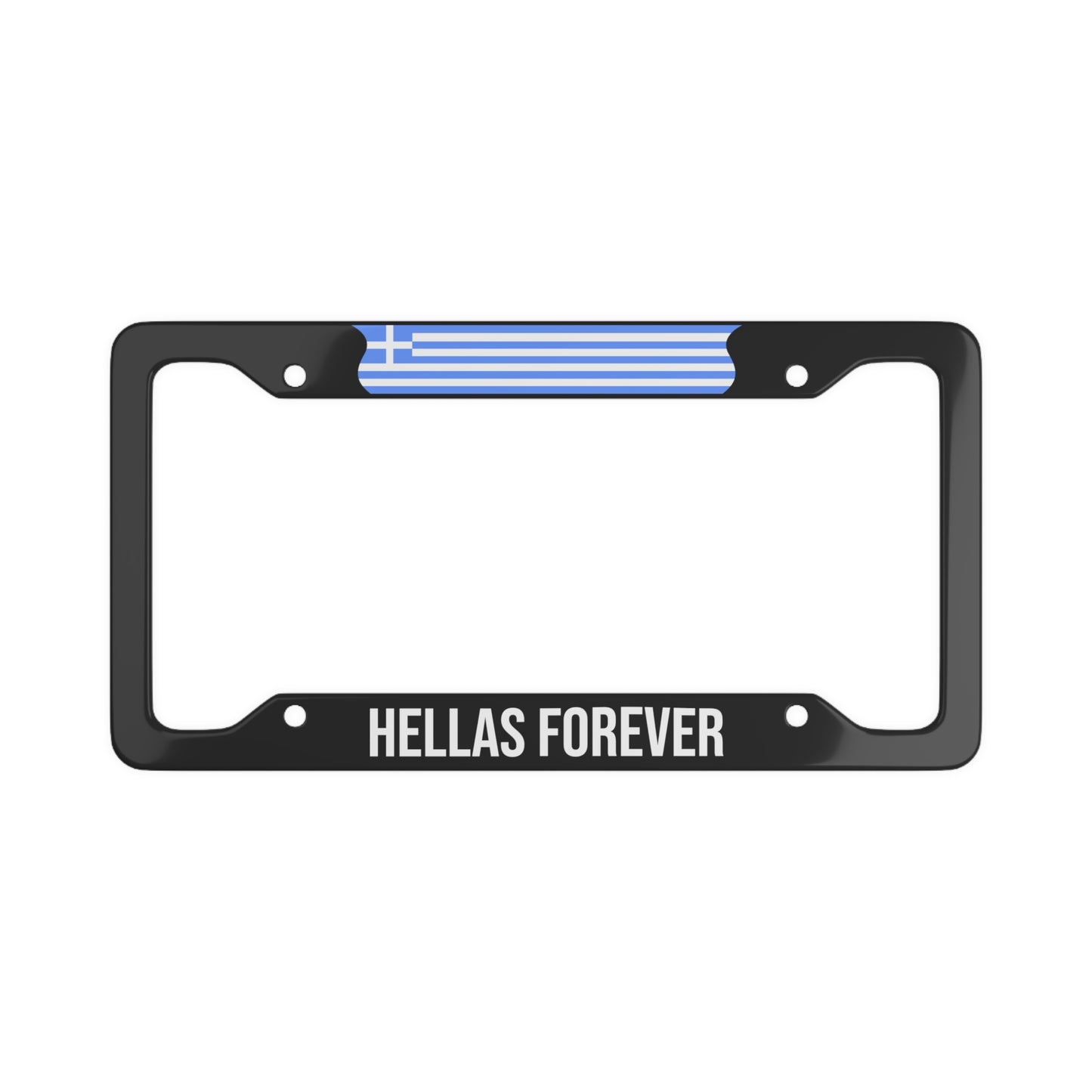 Hellas Forever Greek Flag Car Frame