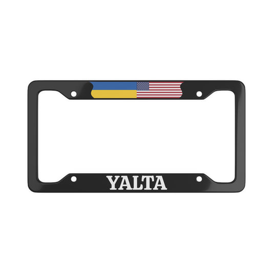 YALTA with flag License Plate Frame