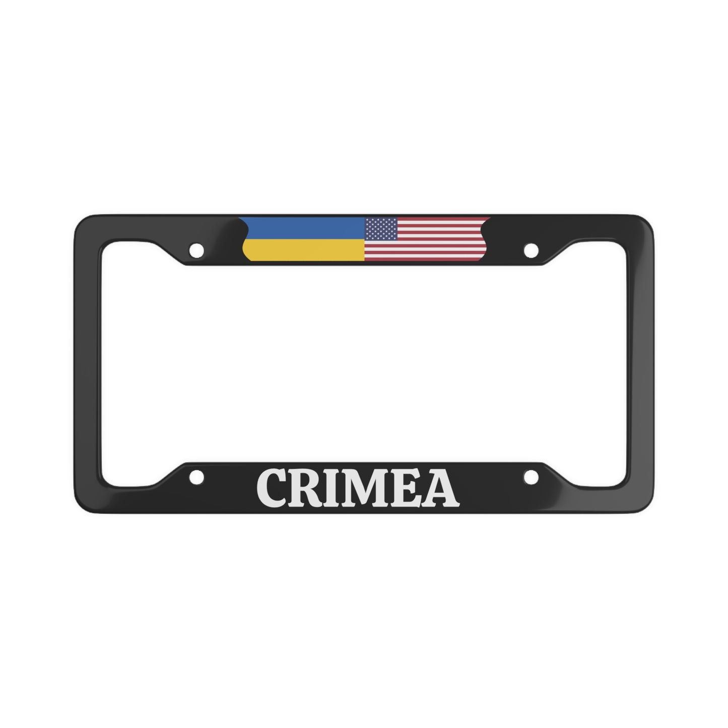 Crimea Ukraine with flag License Plate Frame