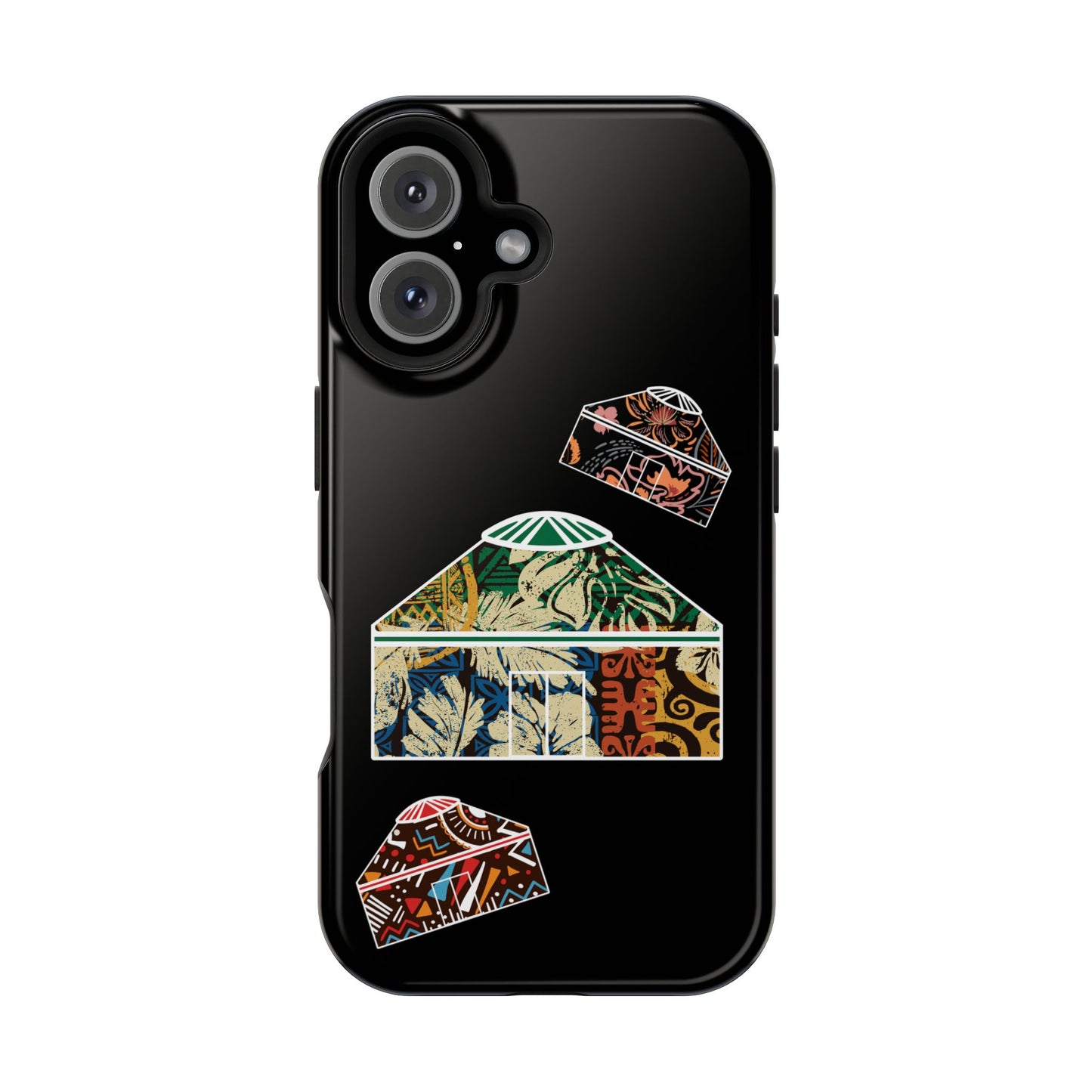 Colorful Yurts Phone Case