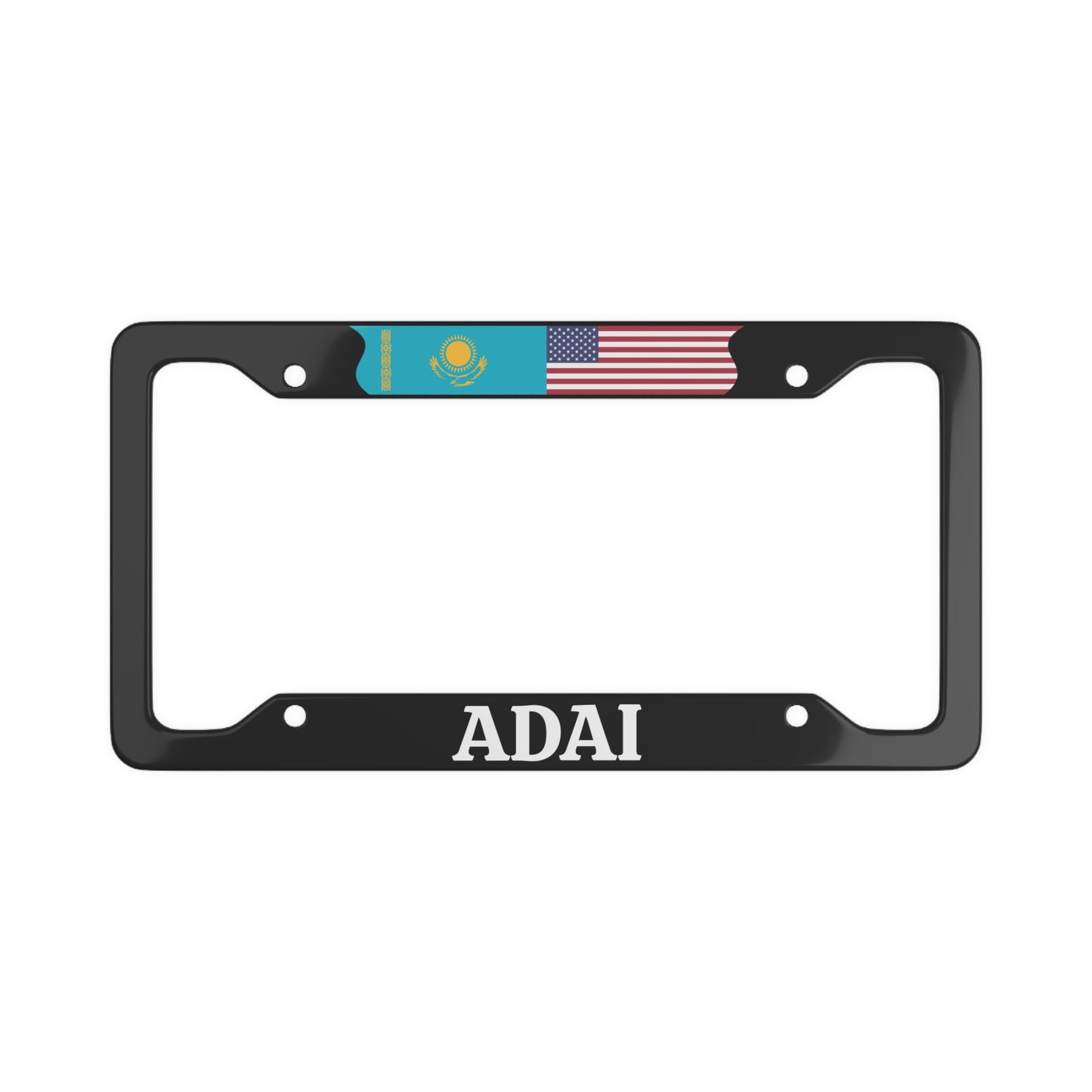 ADAI with flag License Plate Frame