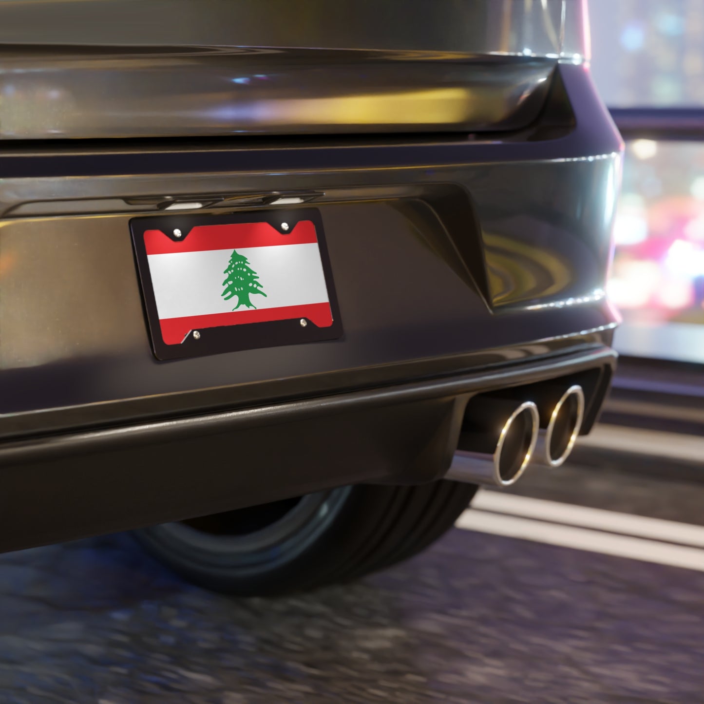 Lebanon Flag Vanity Plate