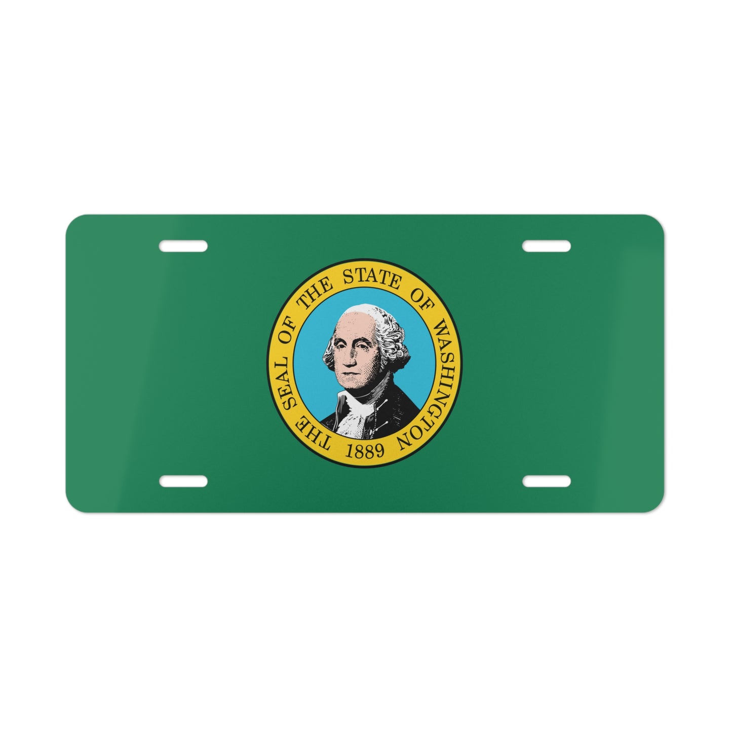 Washington State Flag, USA Vanity Plate