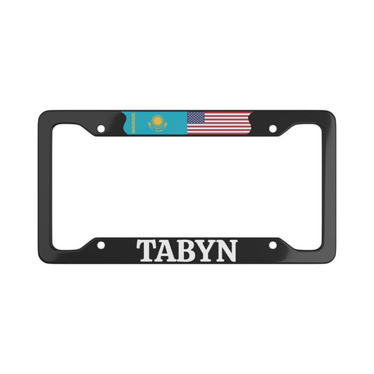 TABYN with flag License Plate Frame