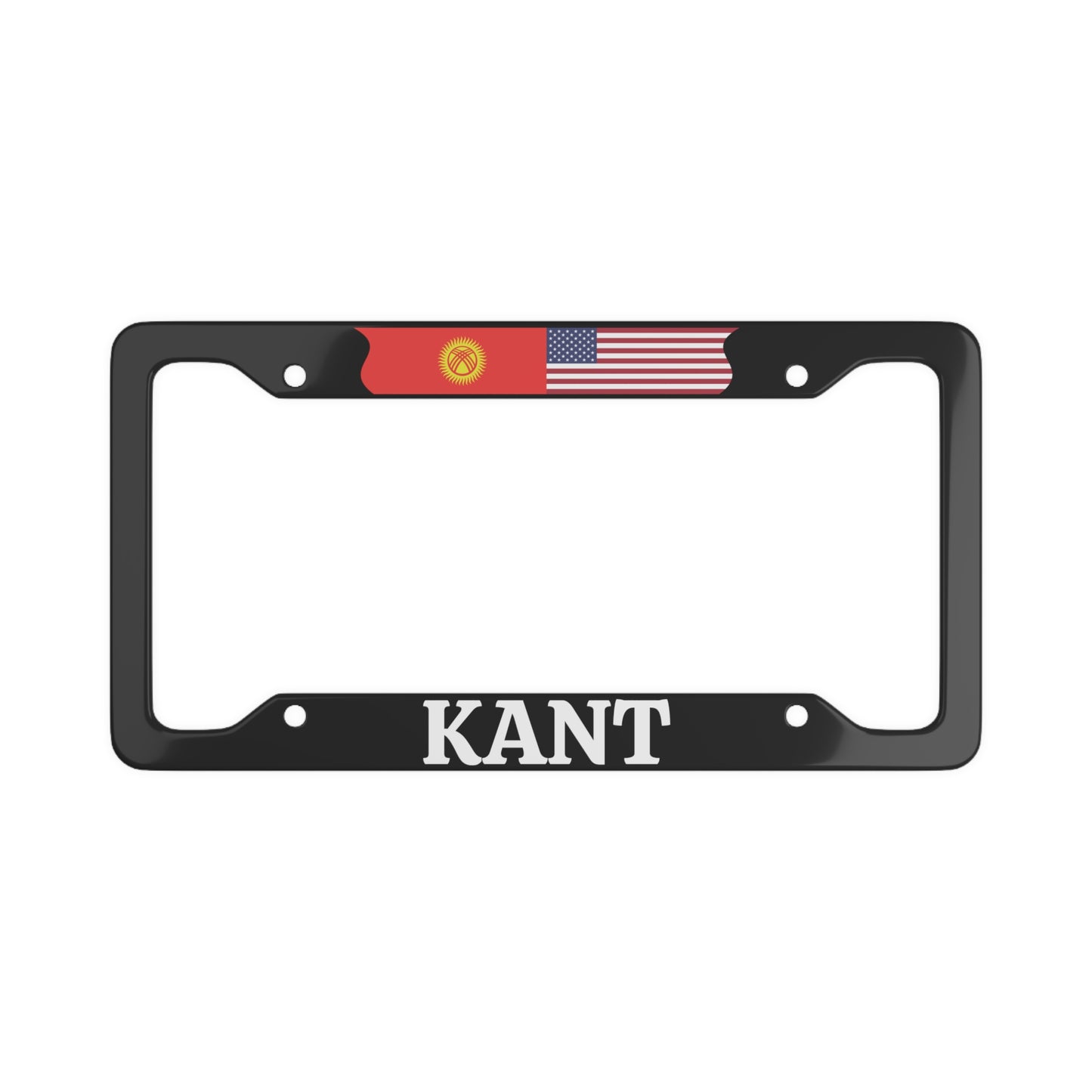 KANT with flag License Plate Frame