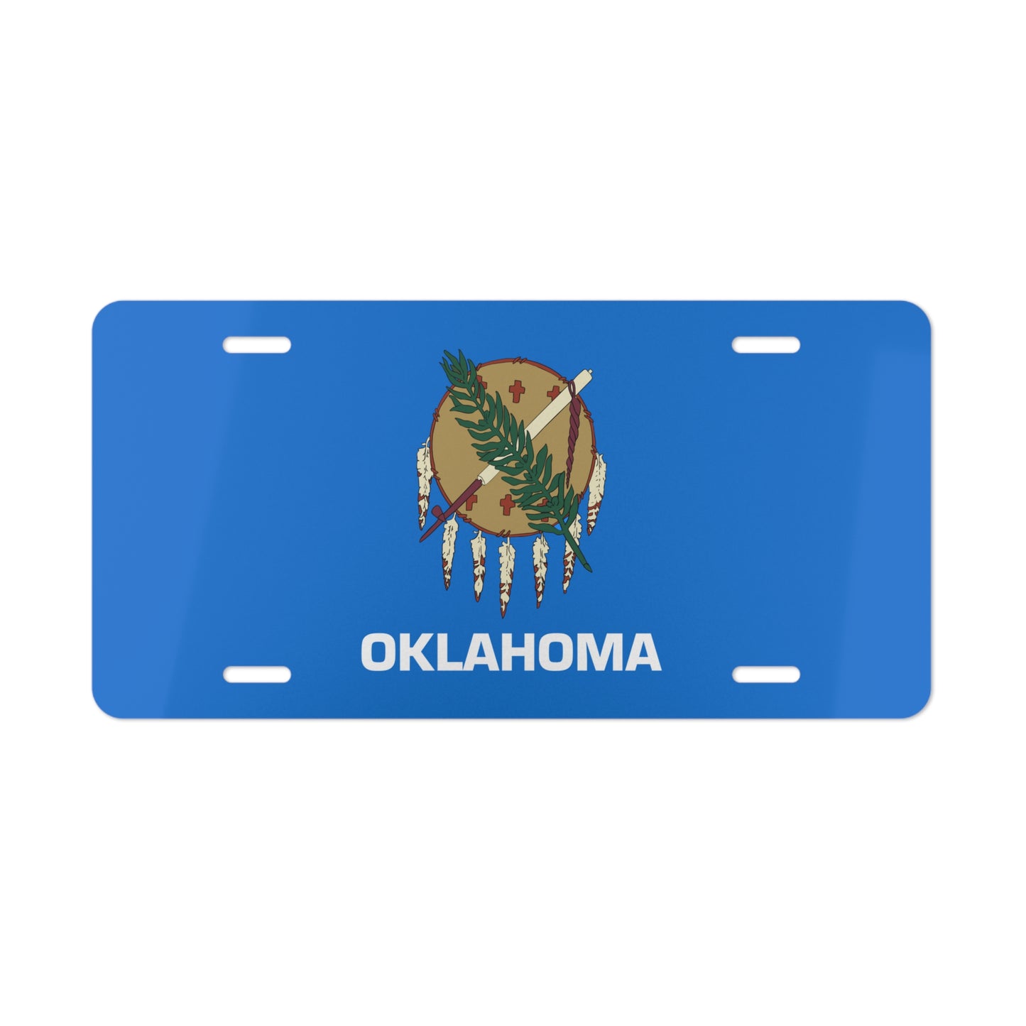 Oklahoma State Flag, USA Vanity Plate