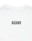 Kobyz Front and Kazakh Back Unisex Jersey Short Sleeve Tee