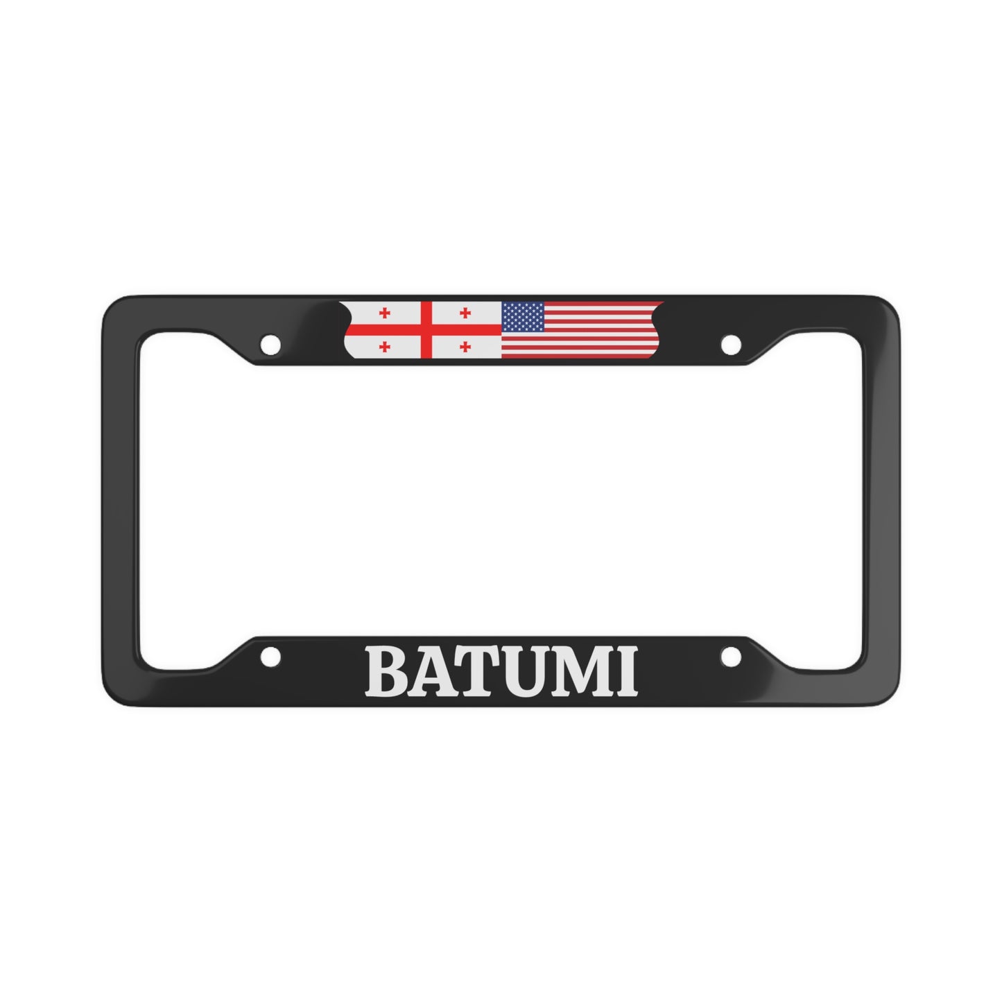 BATUMI Georgia with flag License Plate Frame
