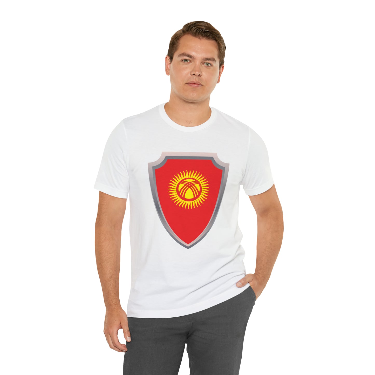 Hero Kyrgyzstan Flag Unisex Jersey Short Sleeve Tee