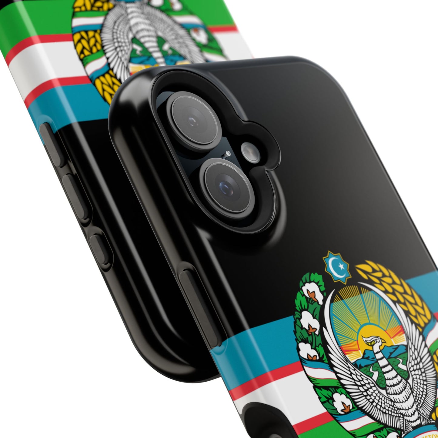 Uzbekistan Flag with Coat of Arms Phone Case