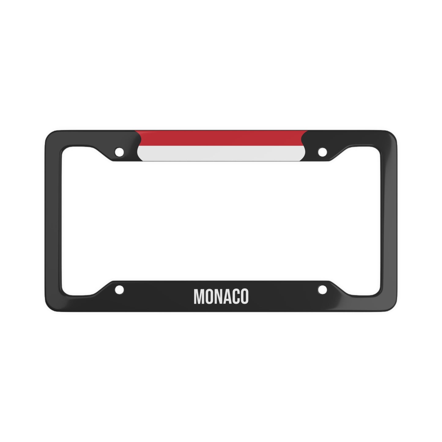 Monaco Flag Car Plate Frame