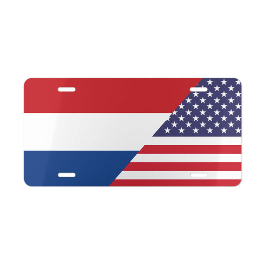 Holland American Flag Vanity Plate