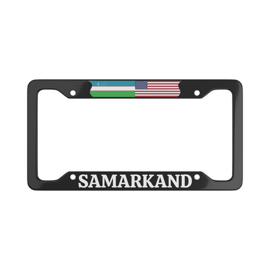 SAMARKAND with flag License Plate Frame
