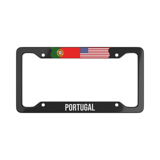 Portugal USA Flag Car Plate Frame