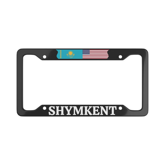 SHYMKENT with flag License Plate Frame