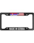 Made in Serbia USA Flag Car License Plate Frame