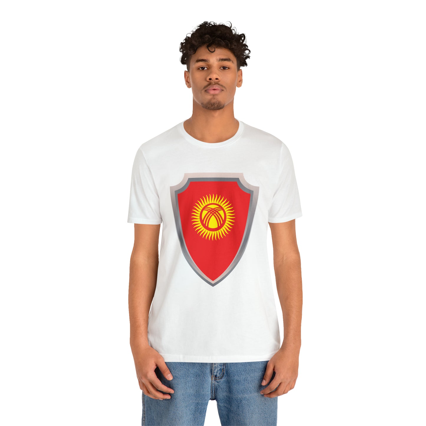 Hero Kyrgyzstan Flag Unisex Jersey Short Sleeve Tee