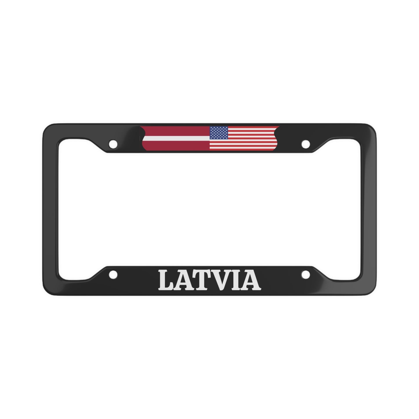 Latvia/USA License Plate Frame