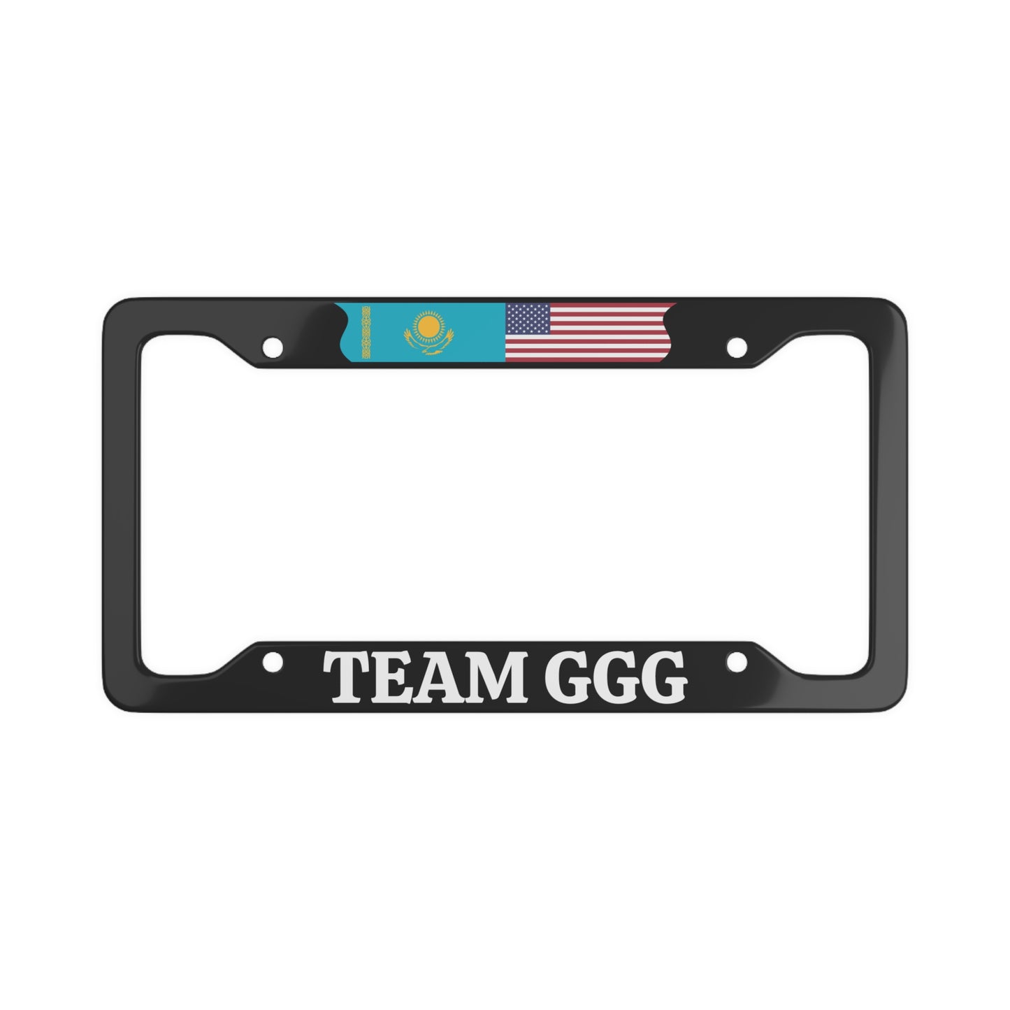 TEAM GGG with flag License Plate Frame