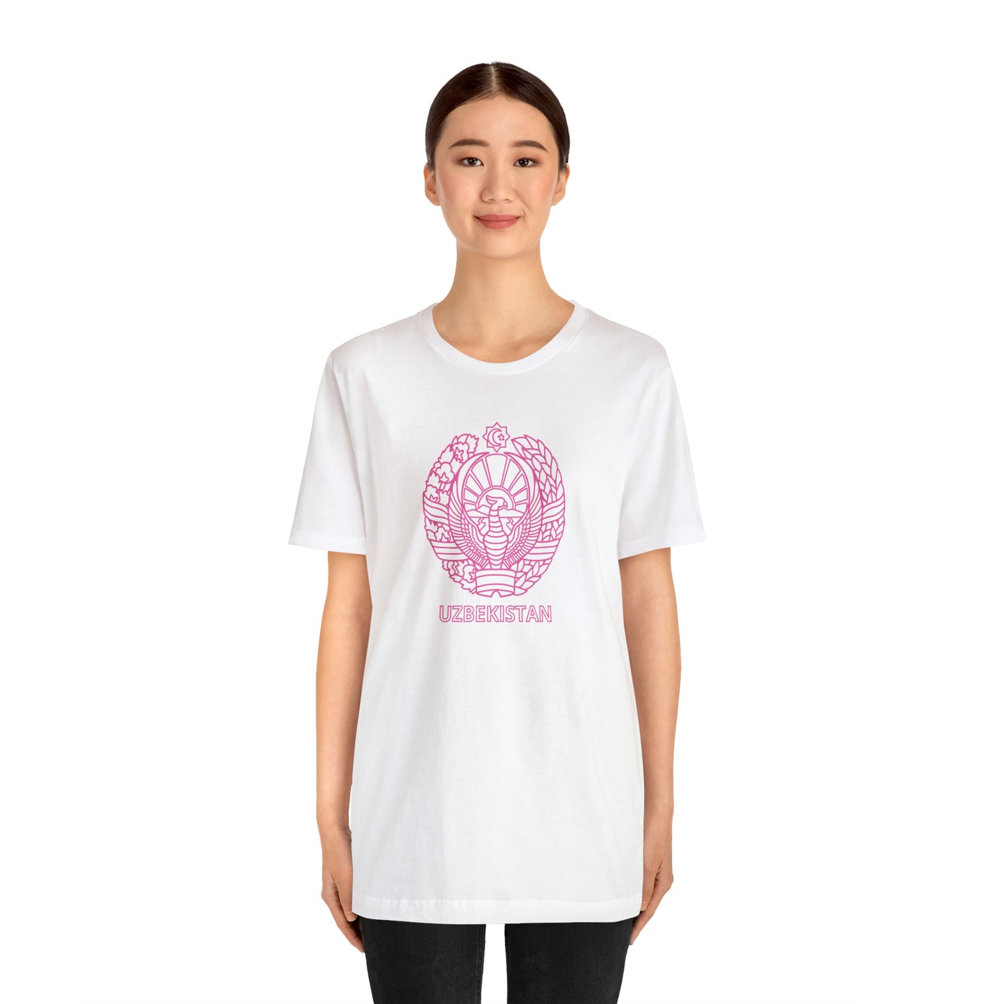 Uzbekistan Pink Unisex T-Shirt