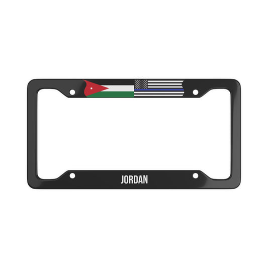 Jordan Support Police Premium License Plate Frame