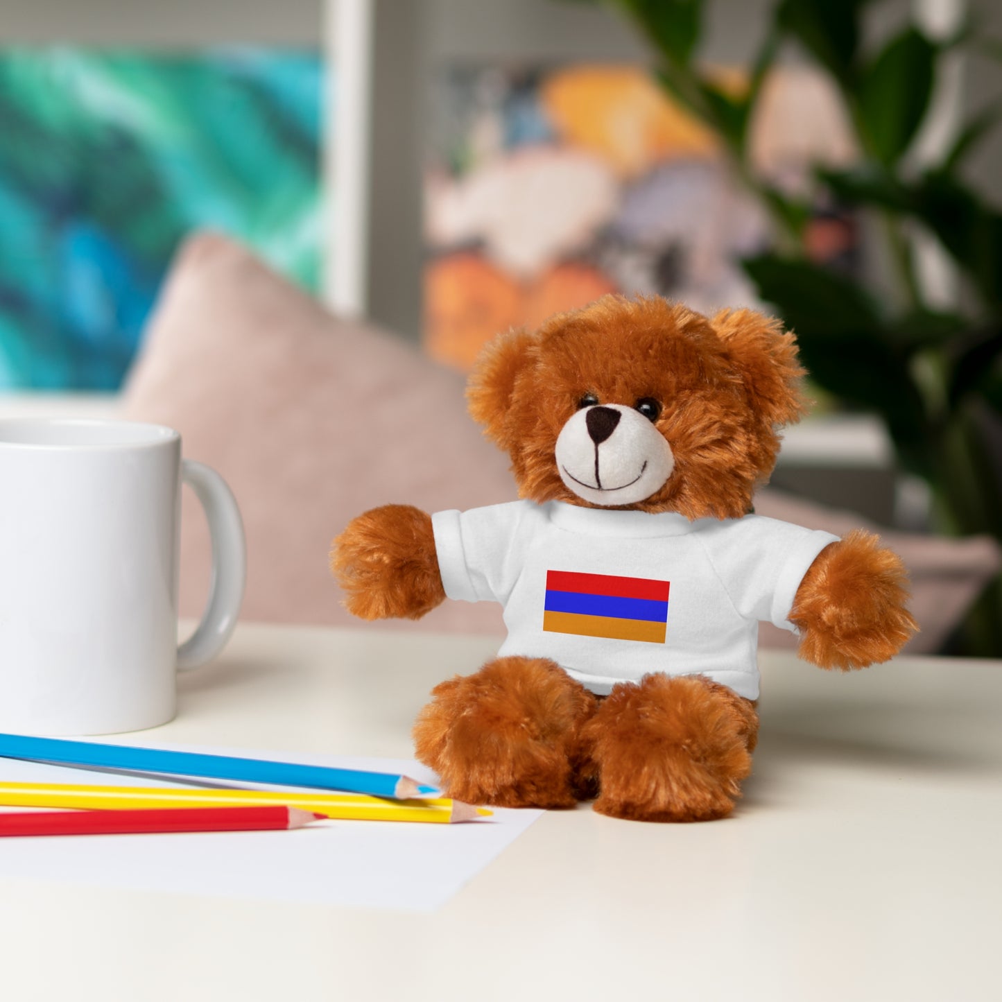 Armenia Flag Stuffed Animals with Tee