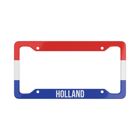 Holland Netherlands Flag Colorful Car Plate Frame