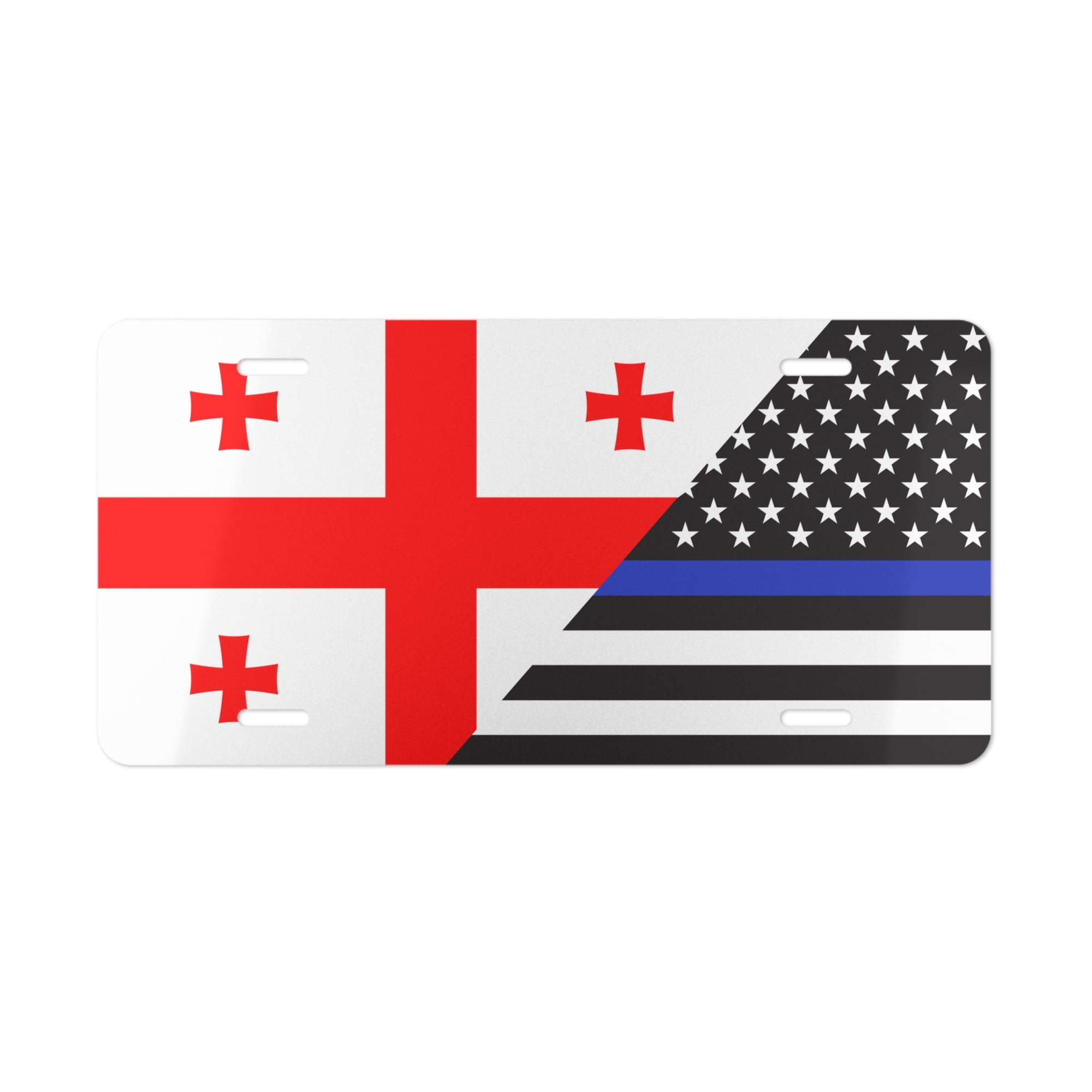 GEO/Law Enforcement Flag Vanity Plate