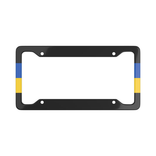 UKR flag sides License Plate Frame