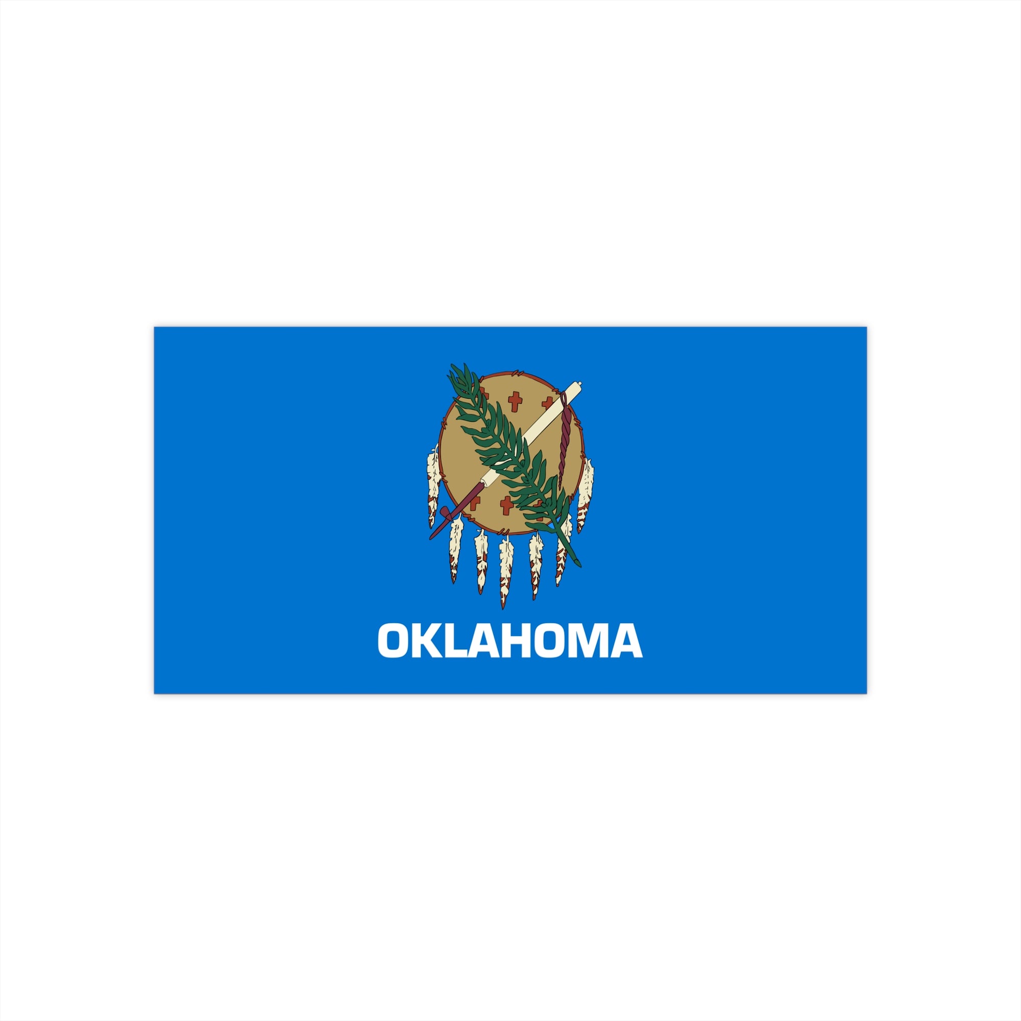 Oklahoma Flag Bumper Stickers