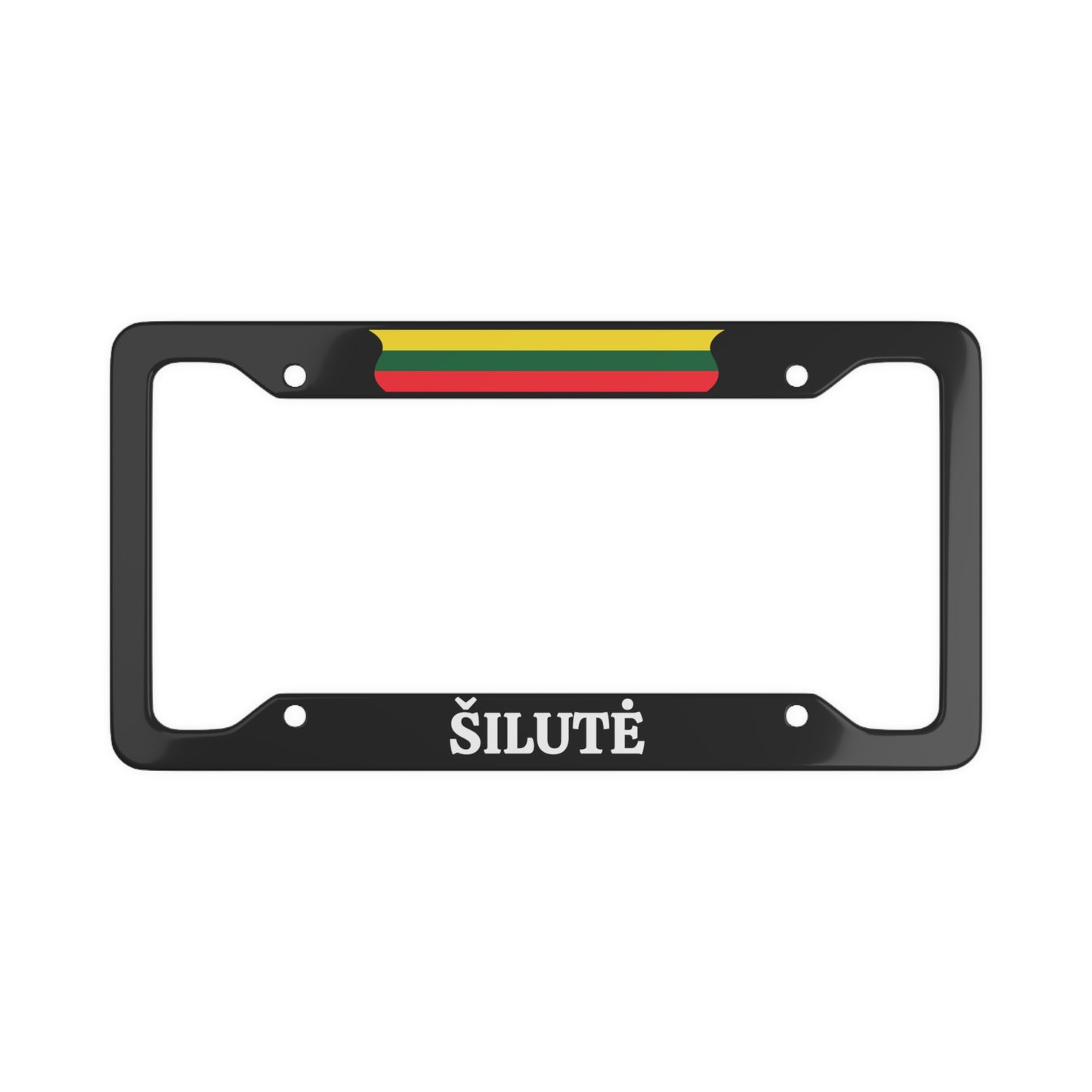 ŠILUTĖ, Lithuania Flag License Plate Frame