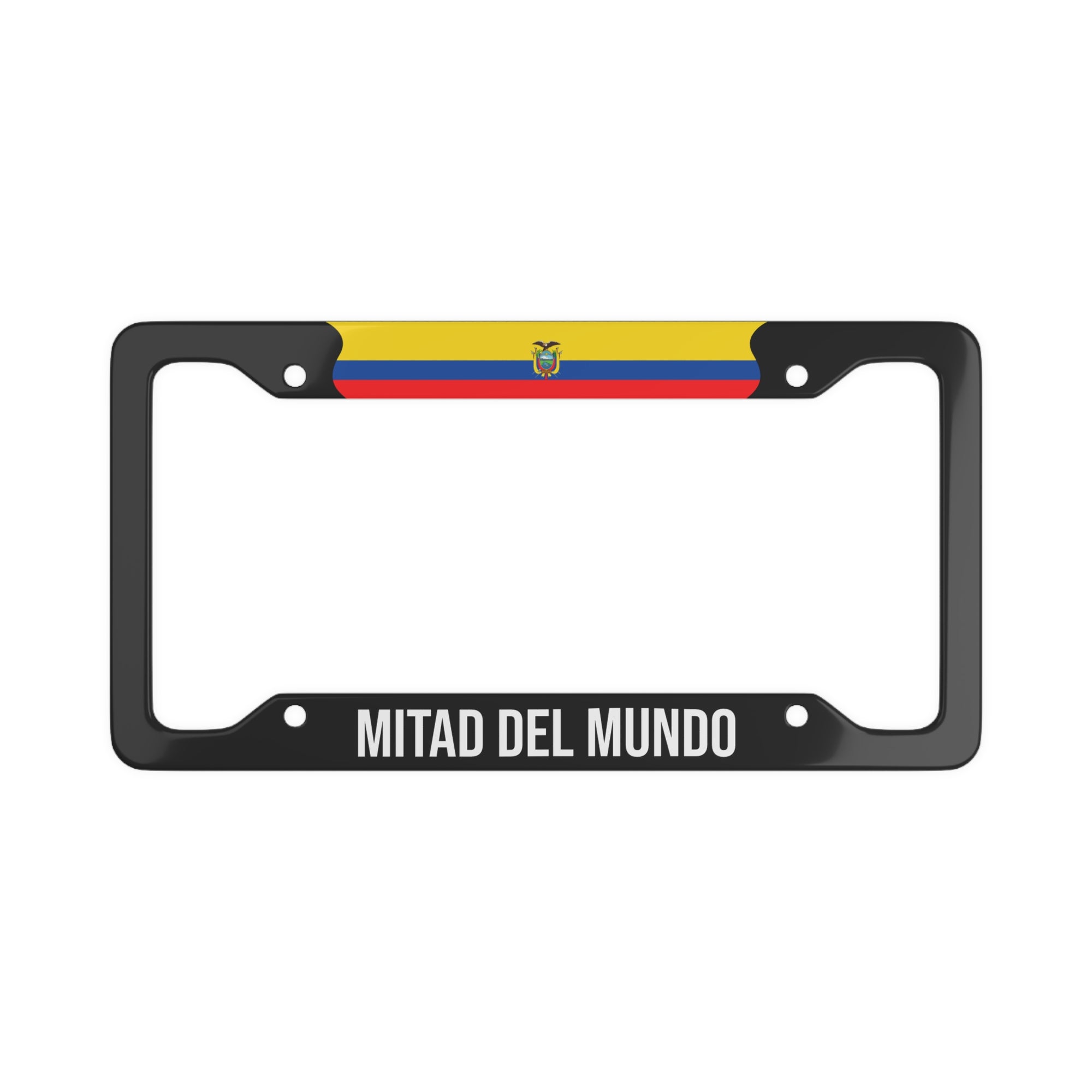 Mitad Del Mundo, Ecuador Flag Car Plate Frame