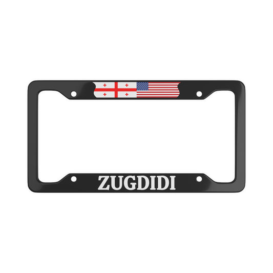 ZUGDIDI Georgia with flag License Plate Frame