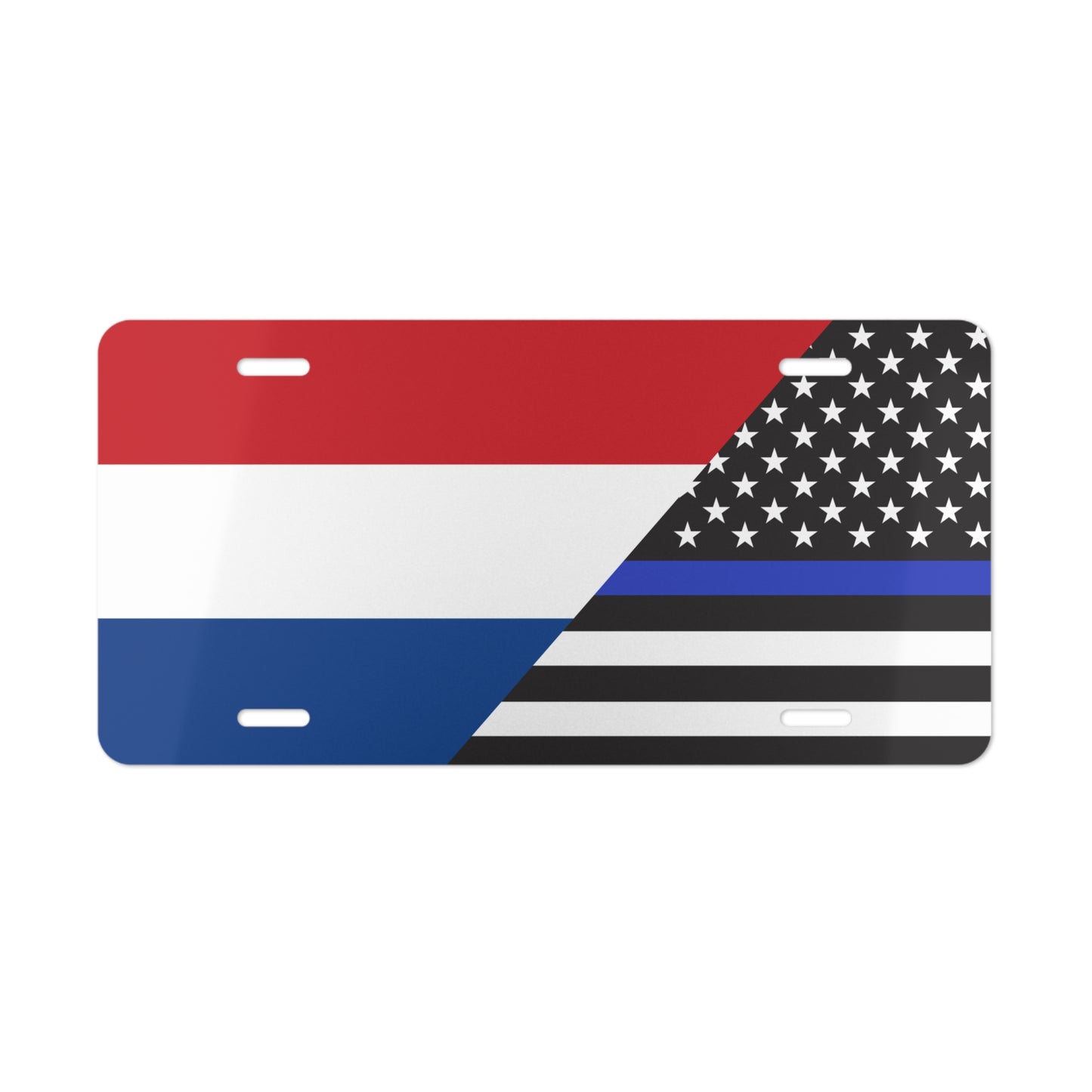 Holland Us Law Enforcement Flag Vanity Plate