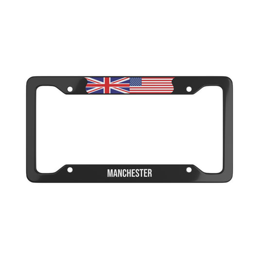 Manchester UK Flag Car Plate Frame